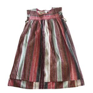 Tea Collection Linen Blend Striped Dress Size 8